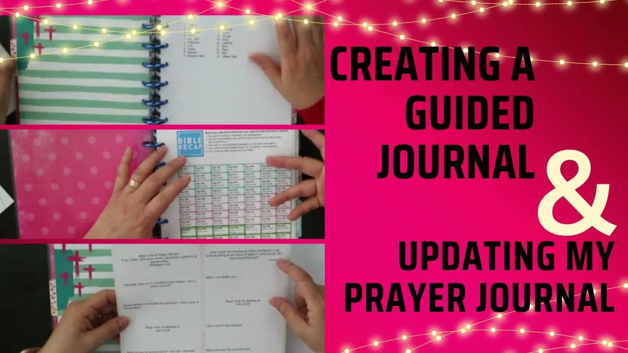 Creating a guided journal and updating my prayer