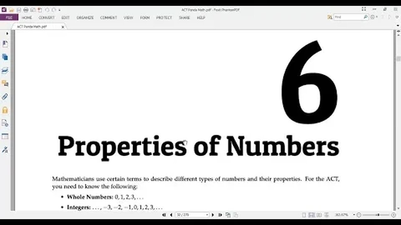 Chapter 06 - Properties of Numbers - ACT course.