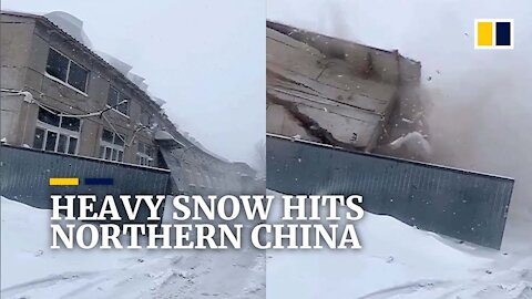 Heavy snow hits northern China