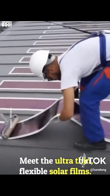 ULTRA THIN FLEXIBLE SOLAR SHEETS☀️🎞️⚡️🏢🎞️⚡️🚌GENERATE ELECTRICITY☀️🎞️⚡️🏭⚡️🎞️🛳️💫