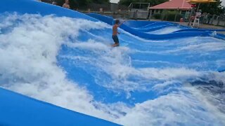 flowrider - Zach - 9 at Soak City, Kings Island