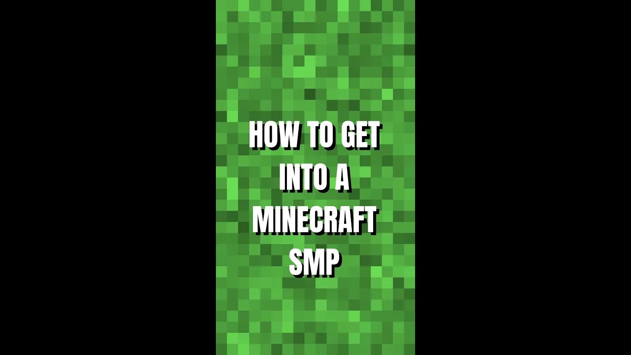 Short Advice: How to get into a Minecraft SMP - Minecraft Shorts