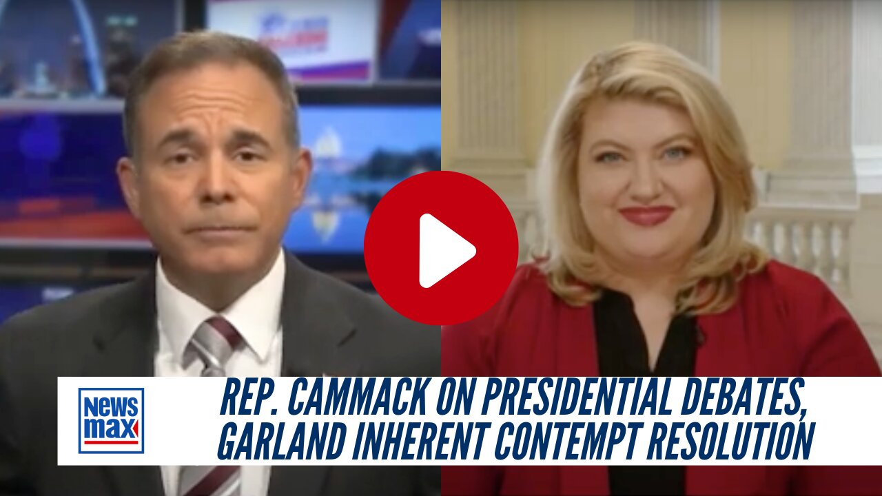 Rep. Cammack On Presidential Debates, Garland Inherent Contempt Resolution