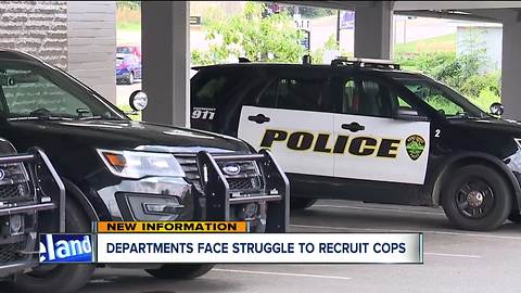 Police departments struggle to find recruits who want to protect and serve