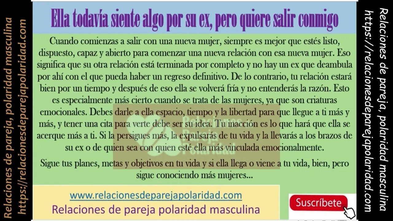 Ella todavía siente algo por su ex, pero quiere salir conmigo, No la persigas - mejorado