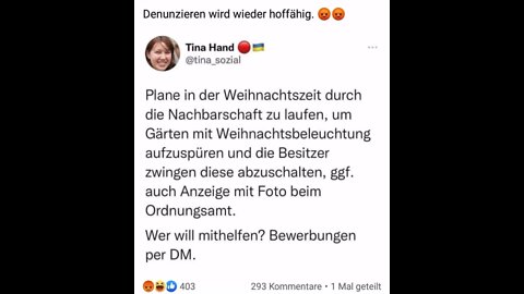 Denunzieren wieder hoffähig 🤮