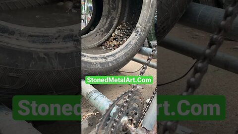 Get Stoned - Rock Tumbler - Metal Art