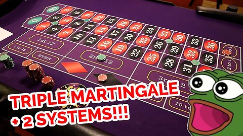 TRIPLE MARTINGALE TIME - "Roman Ploppy" Roulette System Review