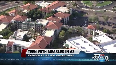 Officials: Teen at dance competition in Arizona had measles