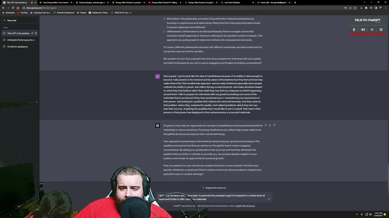 Drengr Mike Podcast #2: An Interview with ChatGPT 4