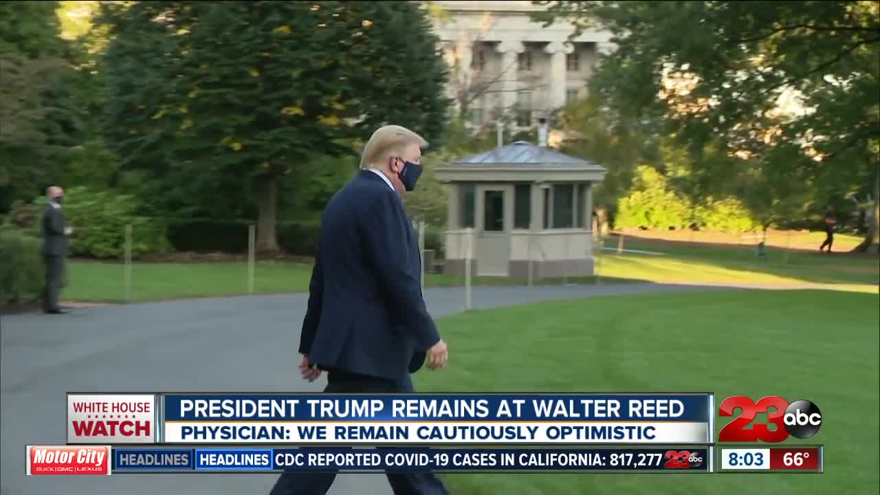 President Trump remains at Walter Reed