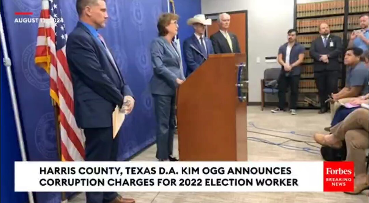 💥Texas DA announces the arrest of an election worker over alleged corruption in 2022.💥 The wo