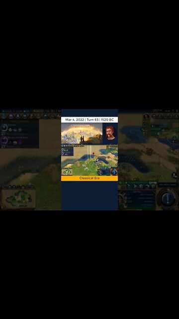 #oneturnadaychallenge #civ6 – Turn 63 - MOST BORING TURN #shorts
