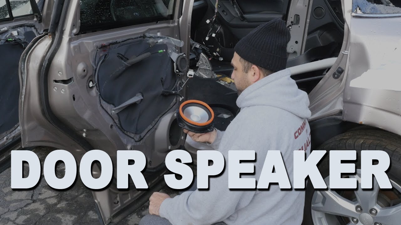 How To Remove and Upgrade a Rear Driver Door Speaker Removal - 2015 Subaru Forester