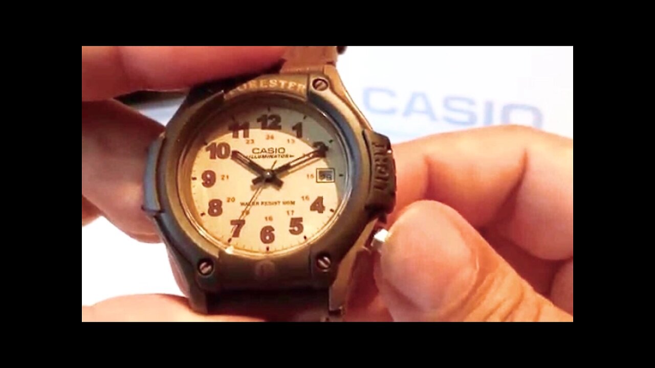 CASIO brown FT500WVB-5BV Forester Sport Watch with backlight review