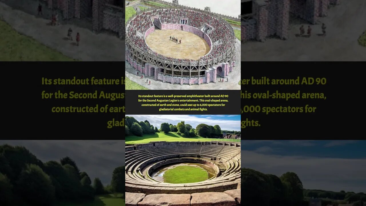 Step into History: Caerleon's Stunning Roman Amphitheater #shorts #ancient #history