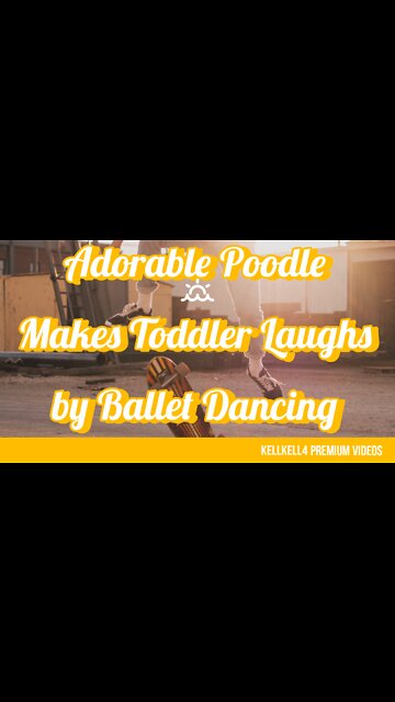 Adorable Poodle Makes Toddler Laughs by Ballet Dancing