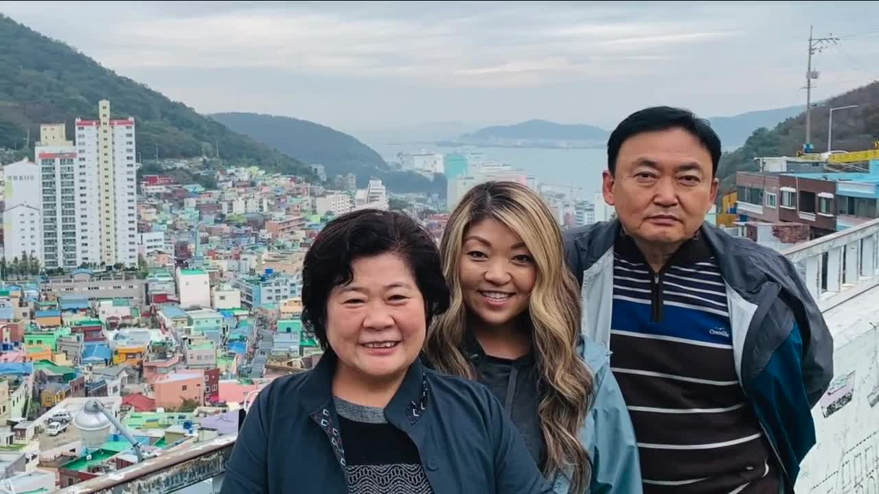 Mentor woman finally meets, quarantines with Korean parents