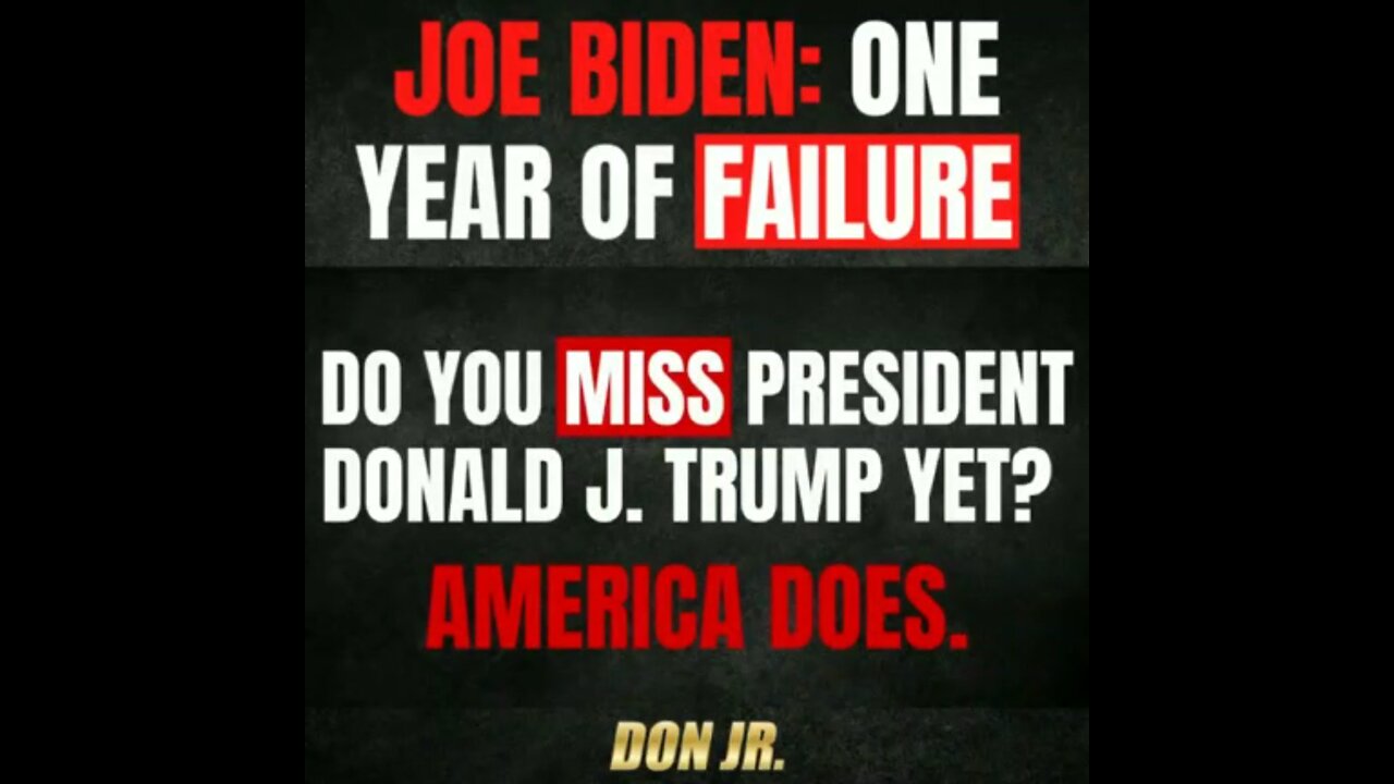 Joe Biden: One Year Of Failure