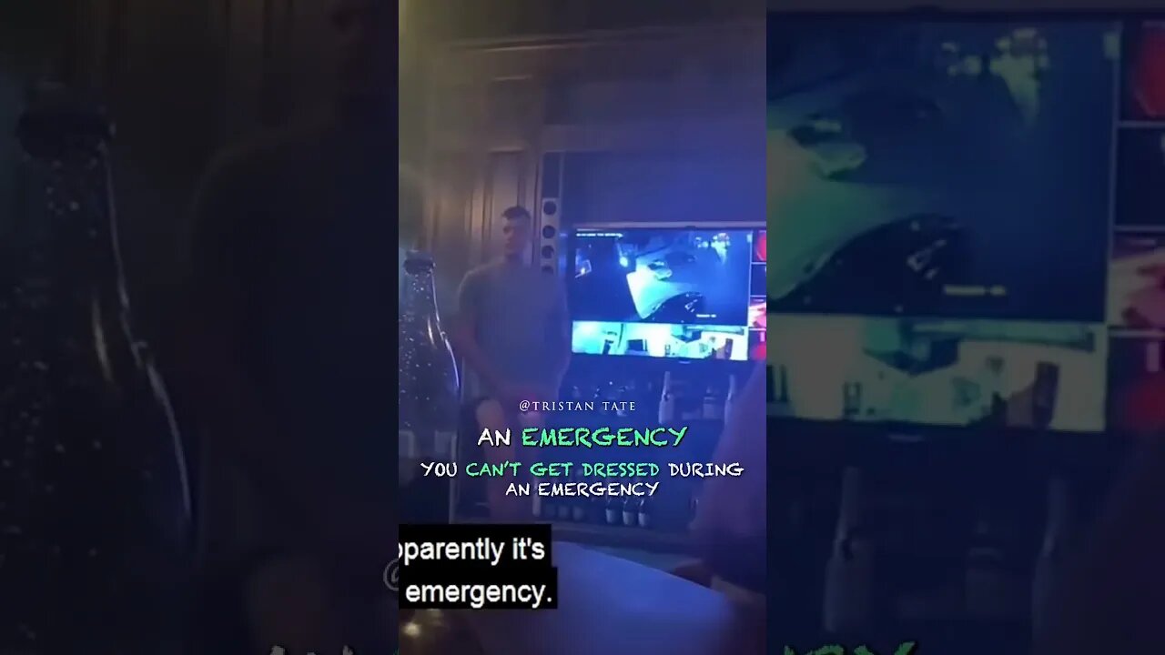 Tristan Tate You Can’t Get Dressed During An Emergency #Shorts