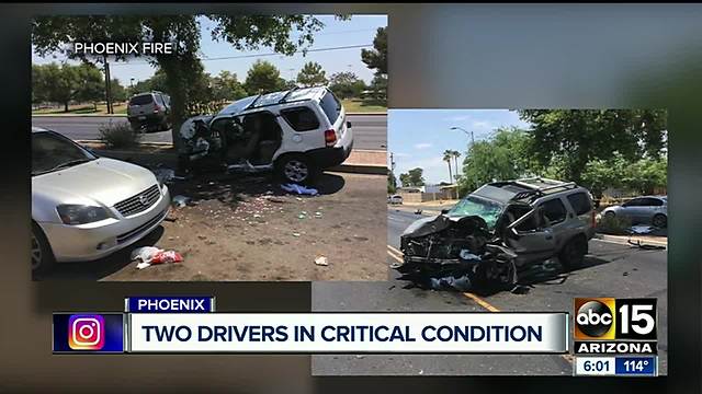 PD: 2 people hospitalized after car crash