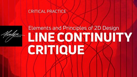 Elements and Principles of 2D Design Critique of the Line Study assignment