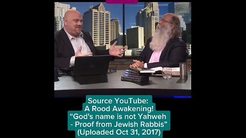 What do the Rabbi’s say the name of God is? Nehemiah Gordon