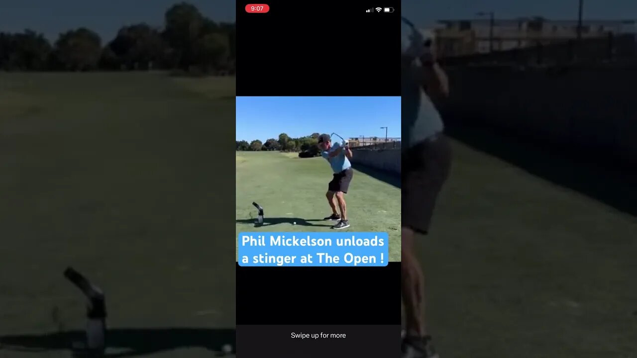 Phil Mickelson unloads a stinger at #TheOpen! #philmickelson #golf #tomgillisgolf