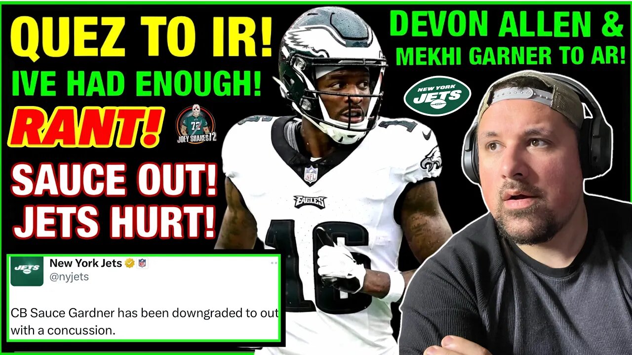 IM SICK OF THIS! QUEZ WATKINS TO IR! 3 JETS CB’S OUT! DEVON ALLEN TO AR. AJ BROWN & SMITH FIELD DAY!