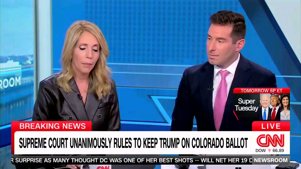 Jornalistas da CNN lamentam a Suprema Corte americana sobre elegibilidade de Trump