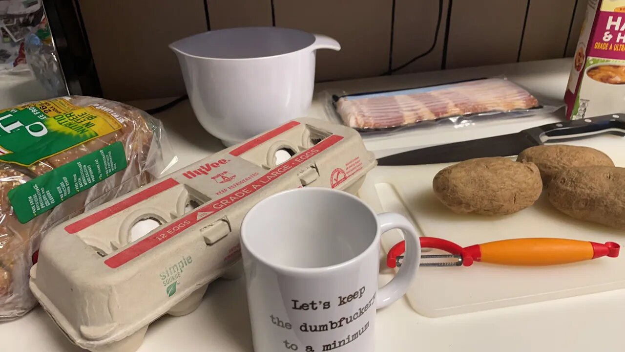 Wakeie Wakeie Eggs and Bacie. Elveshelves is going live!