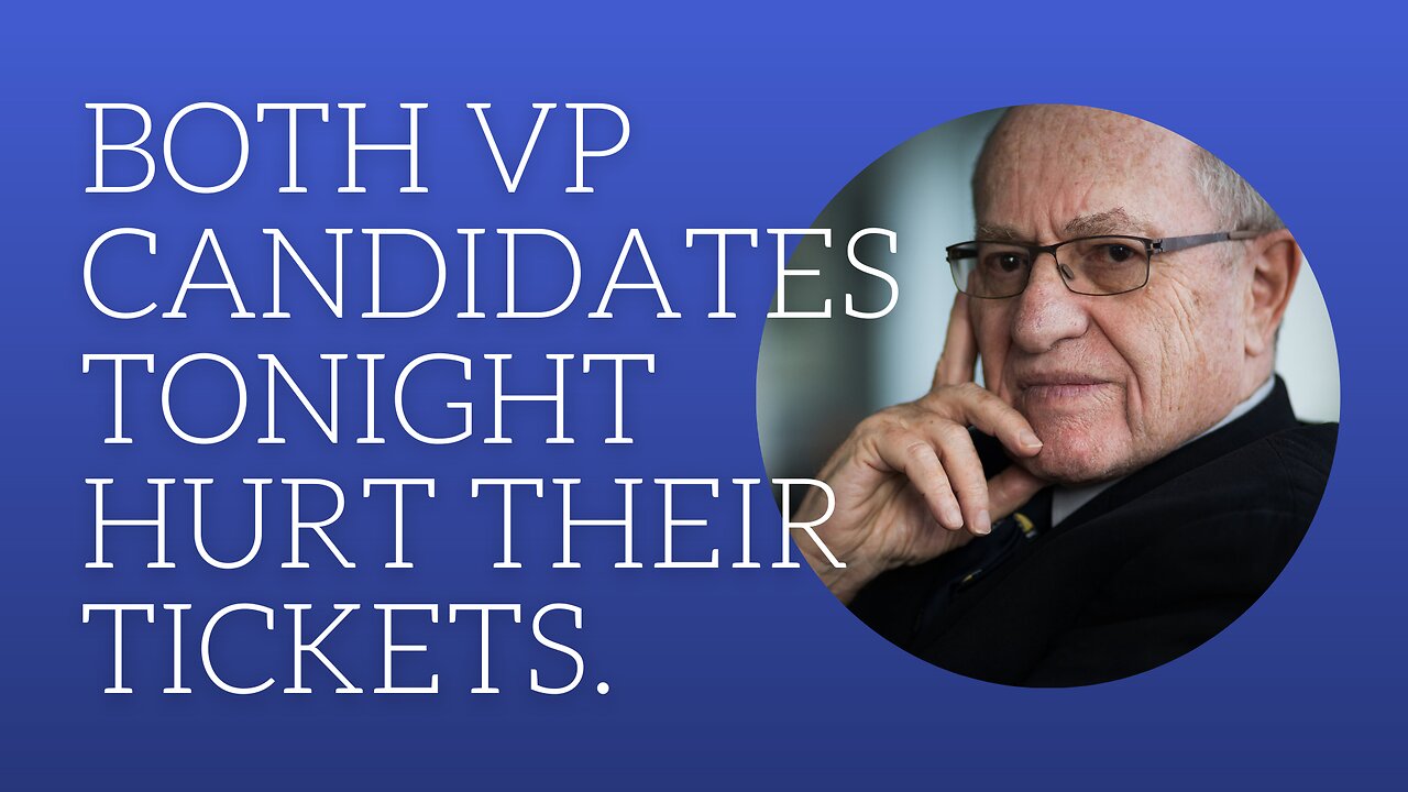 Both VP candidates tonight hurt their tickets.