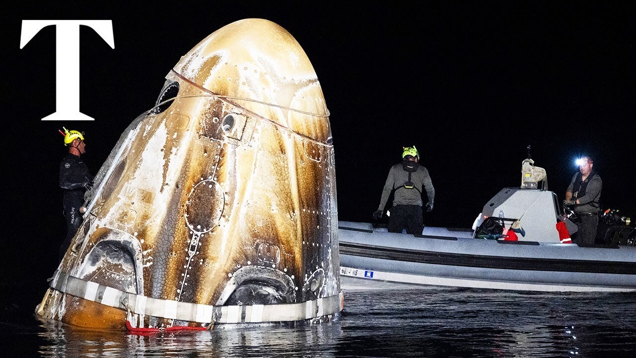 NASA SpaceX Crew-8 astronauts splash down off Florida coast