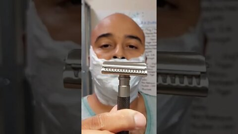 ASMR NICKED, BLOOD SPILLED, but good shave. #asmr #shavingproducts #wetshaving #shaving