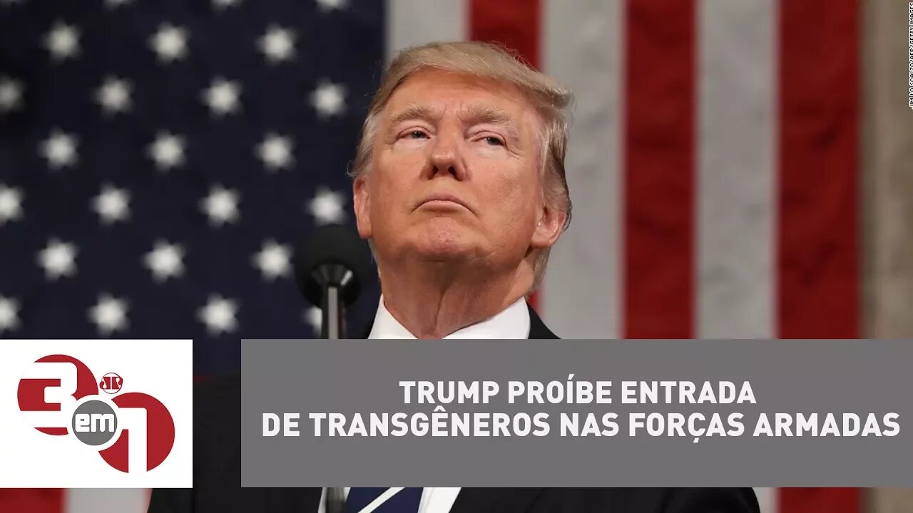 Trump proíbe a entrada de transgêneros nas Forças Armadas dos EUA