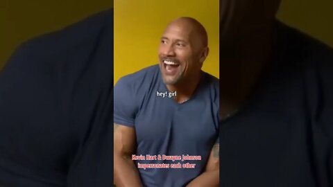 Kevin Hart and Dwayne Johnson mimic each other