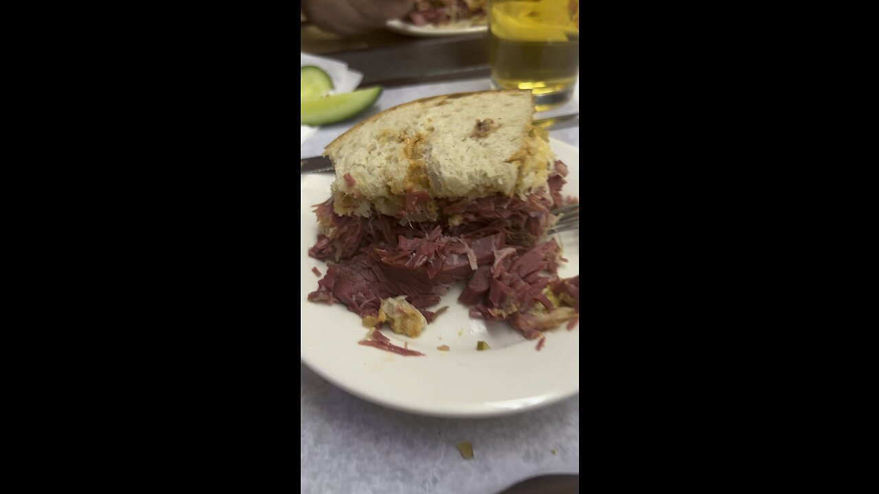 Lunch at Katz Deli