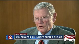 U.S. Senator Jim Inhofe speaks on controversy