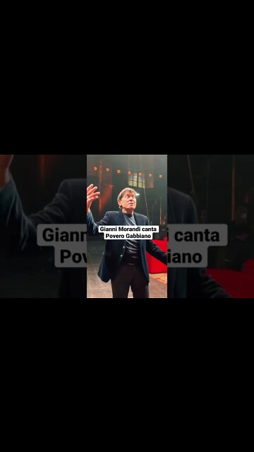 Gianni Morandi canta Povero Gabbiano