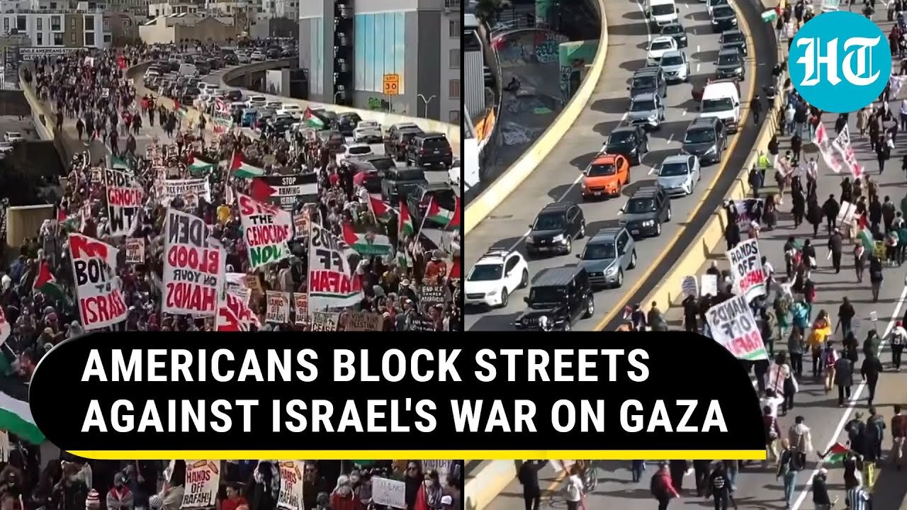 America Erupts Against Israel, Streets Blocked; Protesters Slam Biden For Aiding 'Genocide' In Gaza