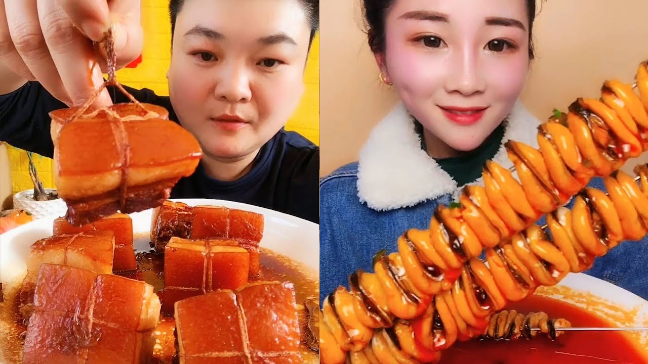 【EATING SHOW】 Chinese eating show-Chinese food challenges-Mukbang-Eating show-美女吃播大胃王挑戰