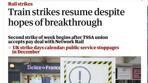 儘管有突破的希望，英國火車罷工仍在繼續