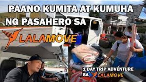 PAANO KUMITA AT KUMUHA NG PASAHERO SA LALAMOVE GAMIT ANG VAN SA ISANG BUONG ARAW