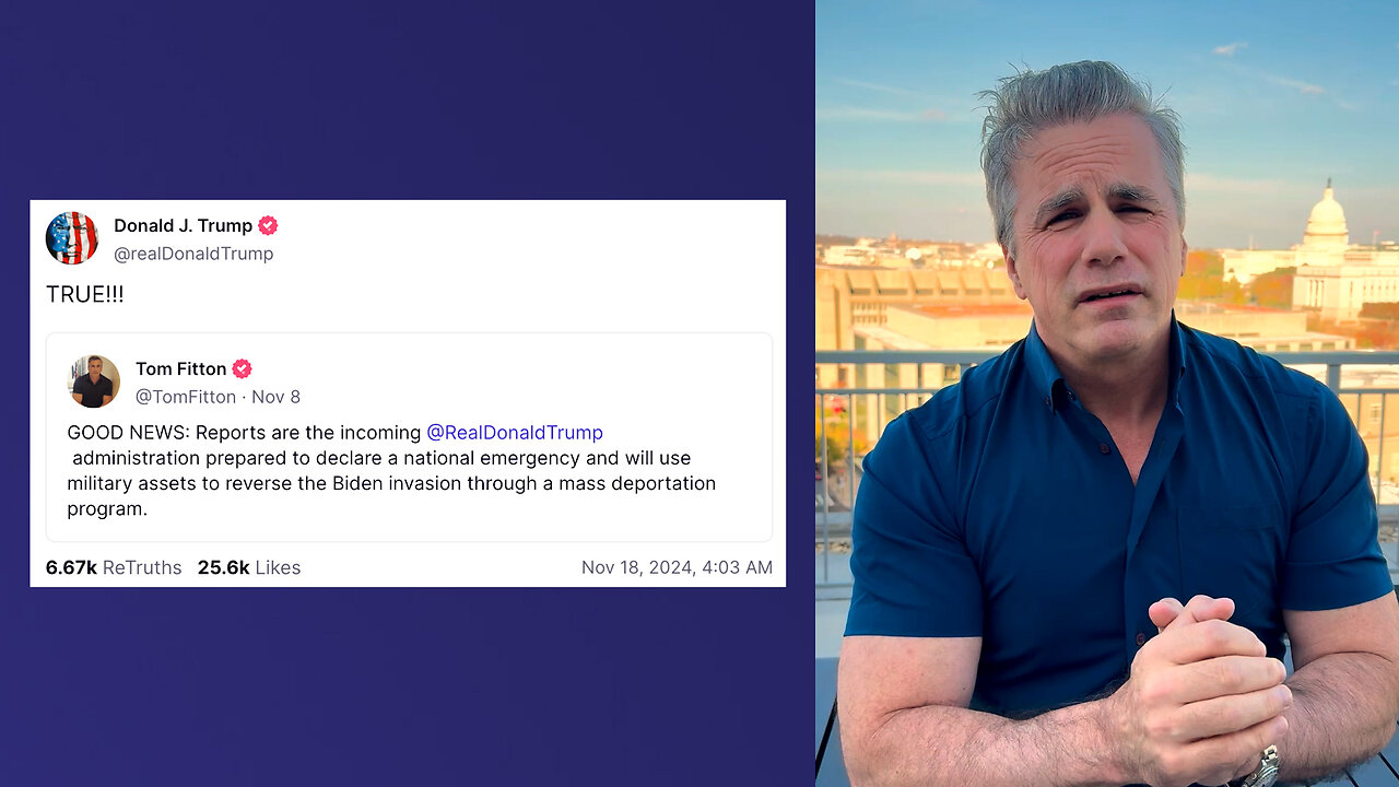 Trump Confirms Fitton Post on Mass Deportation!