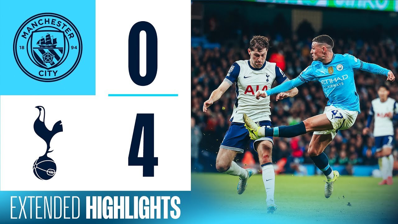 EXTENDED HIGHLIGHTS | MAN CITY 0 - 4 TOTTENHAM | Defeat at the Etihad