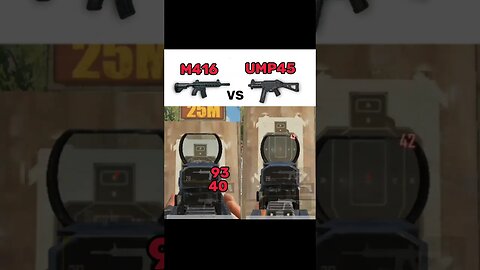 M416 VS UMP45 damage 😱 #pubg #pubgtipsandtricks #pubgshorts