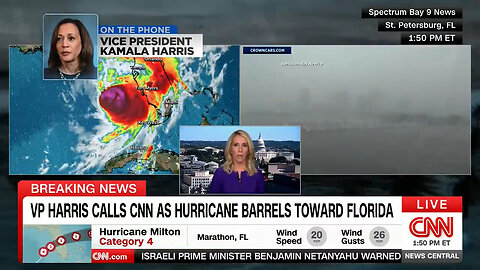 Reeks Of Desperation: Kamala Called CNN To Attack Trump's 'Misinformation' On Hurricane Milton
