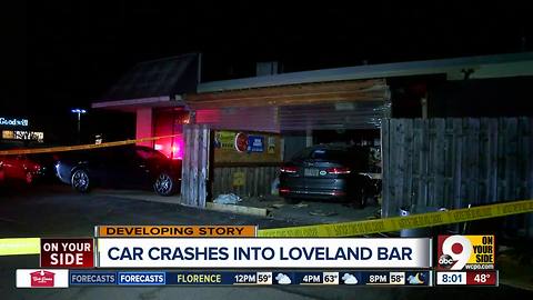 Driver deliberately crashed into Loveland sports bar, patron says