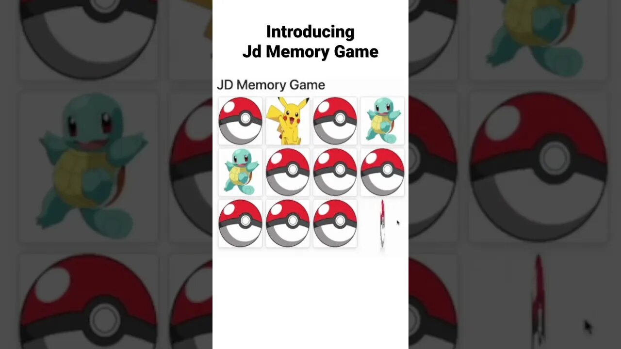 Introducing Jd Memory Game, a Memory Game in React - https://jd4rider.github.io/jd-memory-react/