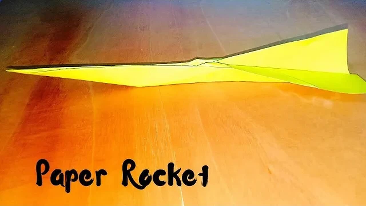 How to make paper Rocket / Easy Plane Making / Easy Paper Crafts / Origami Rocket / Airplane Making